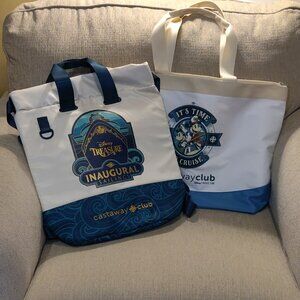 Disney Castaway Club Treasure Inaugural Sailings Backpack Cooler & Tote BUNDLE